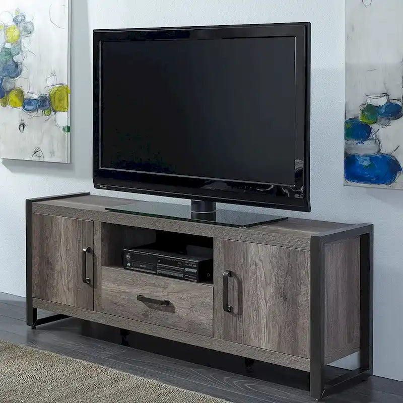 Meuble TV Tanners Creek Greystone avec piliers