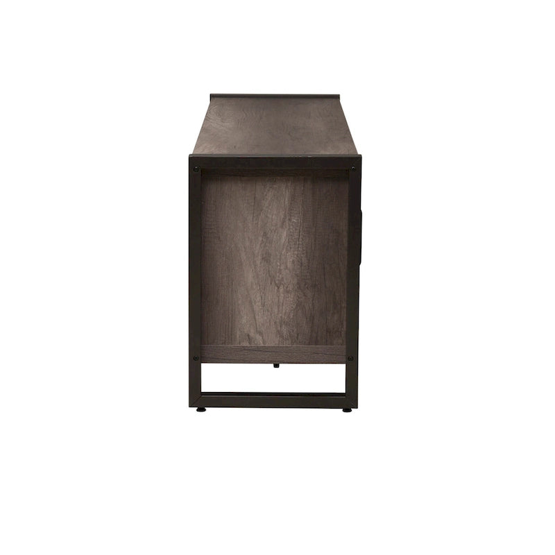Meuble TV Tanners Creek Greystone avec piliers