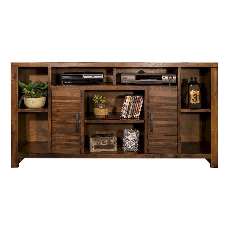 Meuble TV Bridgevine Home Sausalito de 162,5 cm pour téléviseurs jusqu'à 70 pouces, aucun assemblage requis