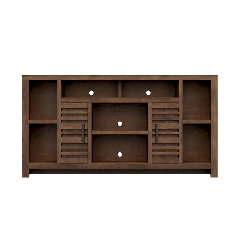 Meuble TV Bridgevine Home Sausalito de 162,5 cm pour téléviseurs jusqu'à 70 pouces, aucun assemblage requis