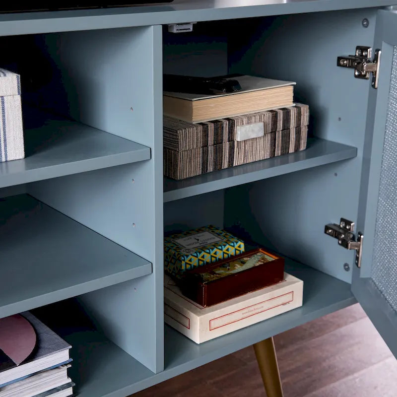 Meuble TV multimédia de style transitionnel Ainsworth de SEI Furniture, pour téléviseurs jusqu'à 56 pouces