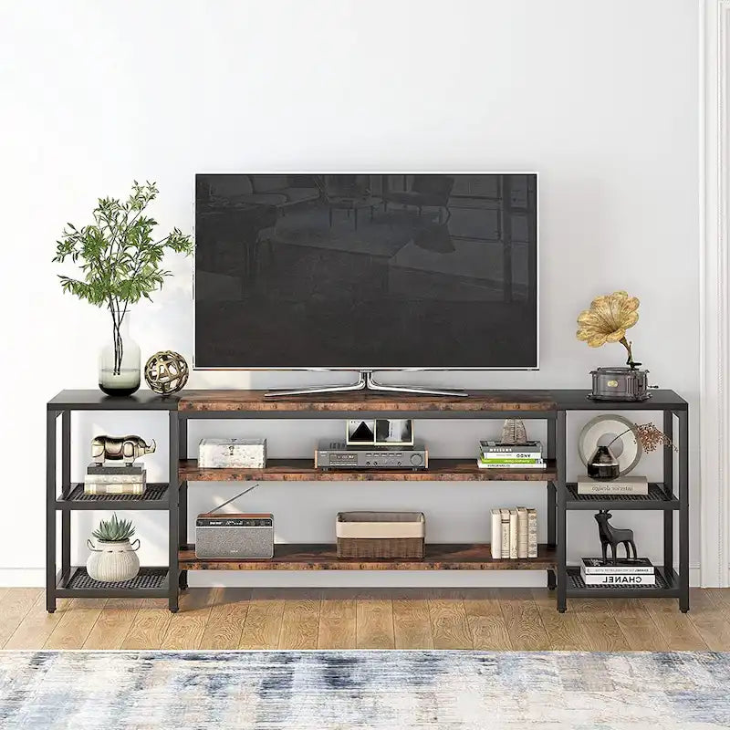 Meuble TV de 78 pouces, meuble de divertissement, console TV