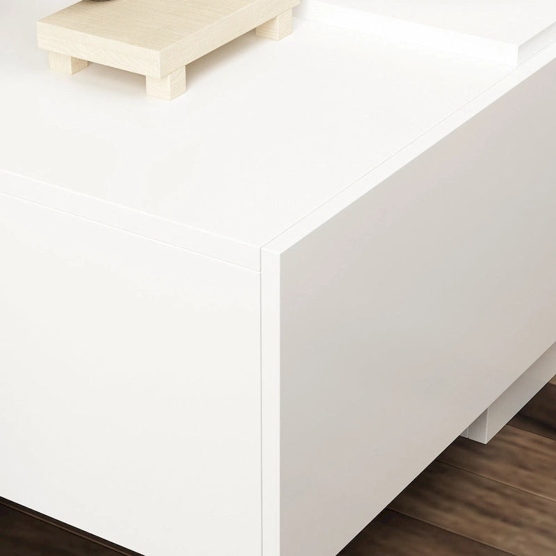Meuble TV 94,5 avec gestion de câbles efficace et console de rangement spacieuse