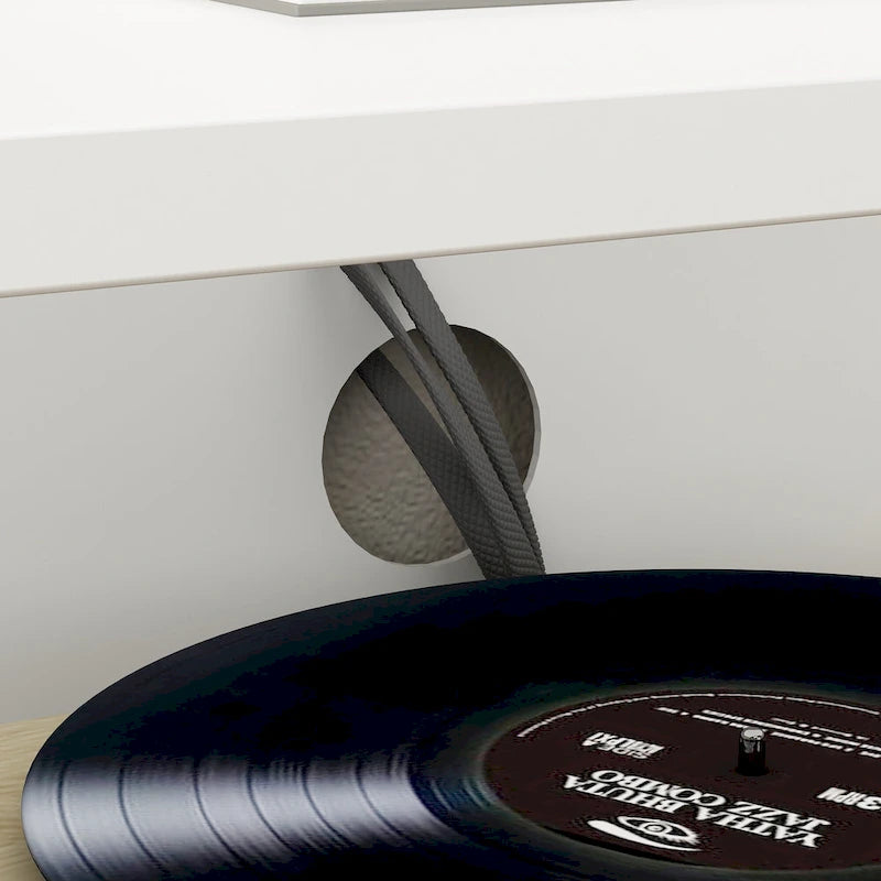 Meuble TV 94,5 avec gestion de câbles efficace et console de rangement spacieuse