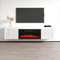 Meuble TV avec cheminée électrique Dia BL-EF 71