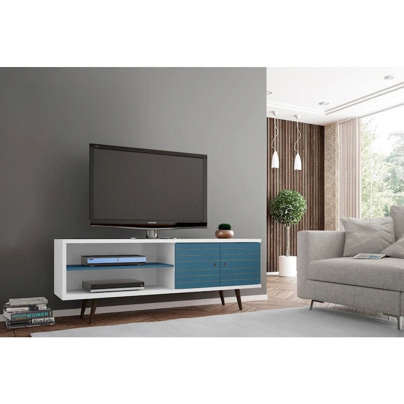 Manhattan Comfort Sortland Meuble TV console moderne en bois