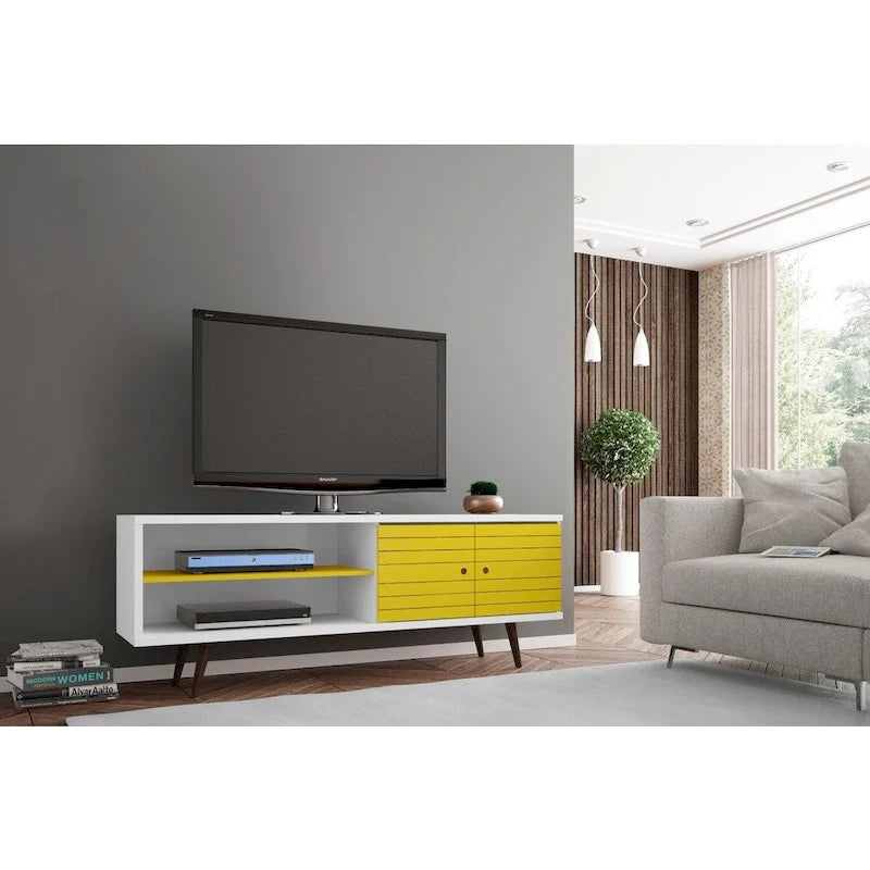 Manhattan Comfort Sortland Meuble TV console moderne en bois