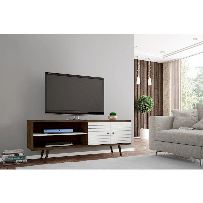 Manhattan Comfort Sortland Meuble TV console moderne en bois