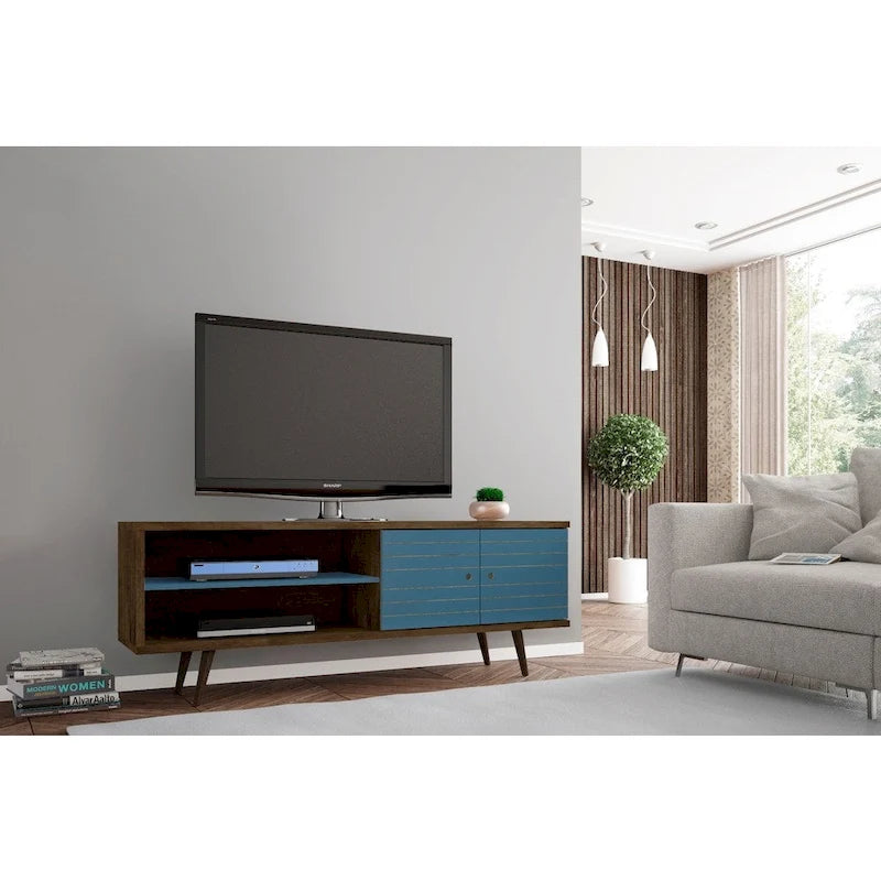 Manhattan Comfort Sortland Meuble TV console moderne en bois