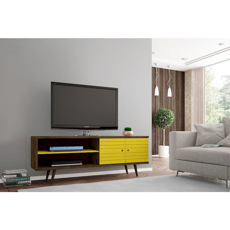 Manhattan Comfort Sortland Meuble TV console moderne en bois