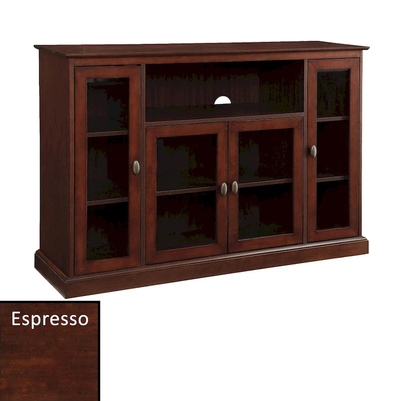 Meuble TV Summit Highboy 60 de Convenience Concepts avec armoires de rangement et étagères