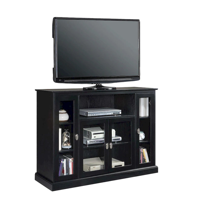 Meuble TV Summit Highboy 60 de Convenience Concepts avec armoires de rangement et étagères