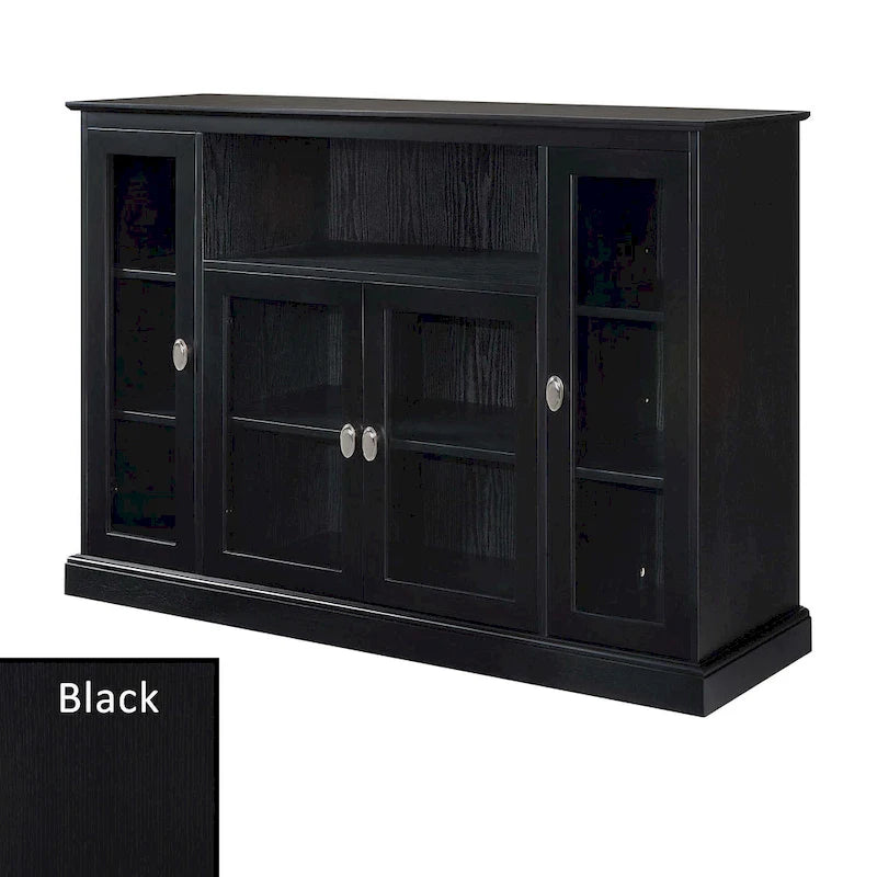 Meuble TV Summit Highboy 60 de Convenience Concepts avec armoires de rangement et étagères