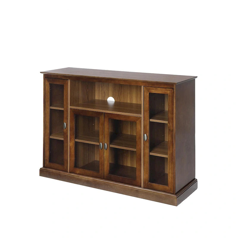 Meuble TV Summit Highboy 60 de Convenience Concepts avec armoires de rangement et étagères