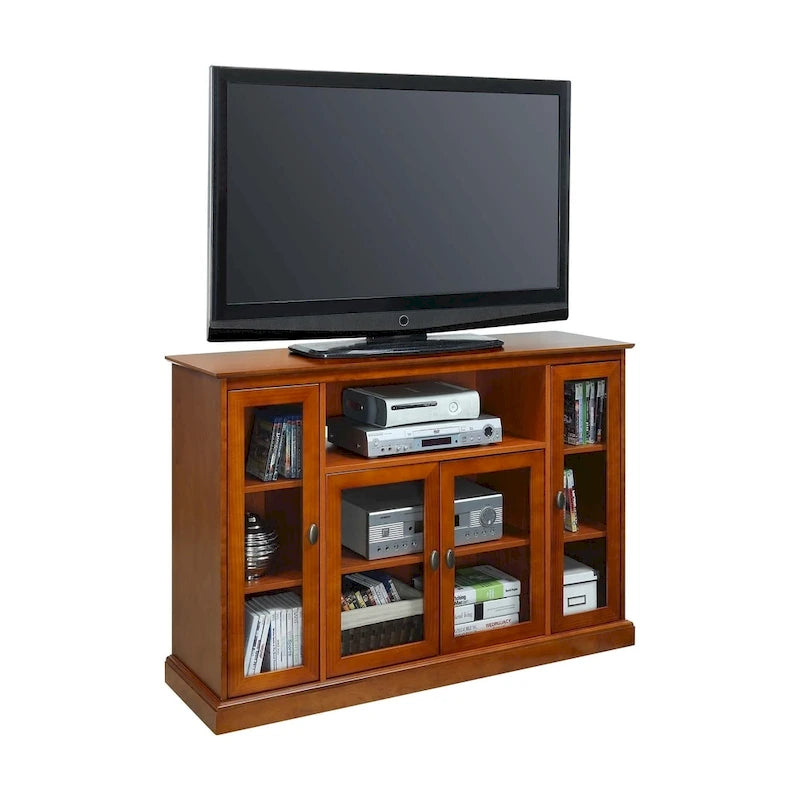 Meuble TV Summit Highboy 60 de Convenience Concepts avec armoires de rangement et étagères