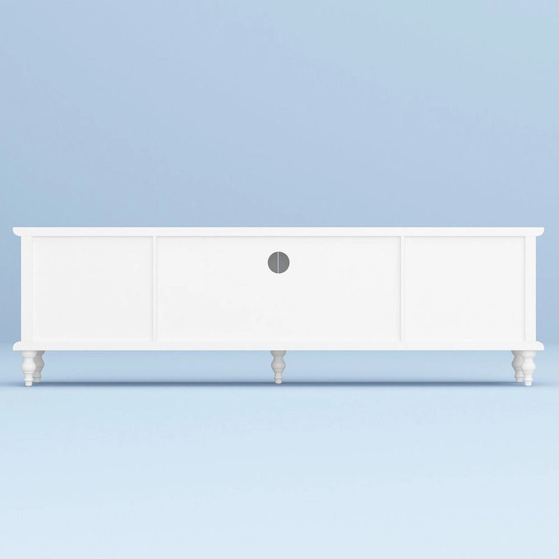 Ensemble de meubles avec rangement en verre trempé et combo meuble TV - Organisation - Meuble d'appoint+Meuble TV