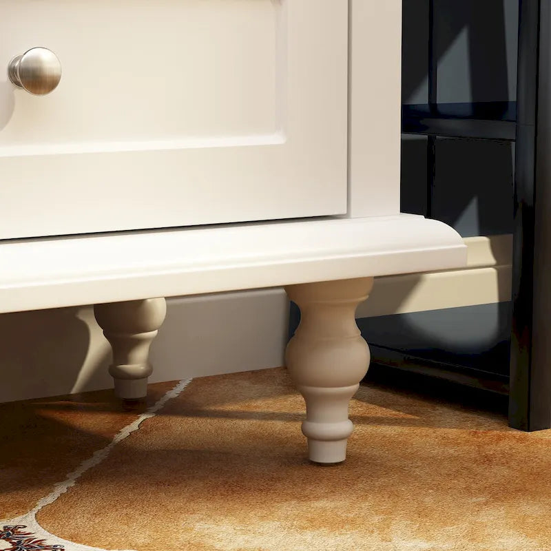 Ensemble de meubles avec rangement en verre trempé et combo meuble TV - Organisation - Meuble d'appoint+Meuble TV