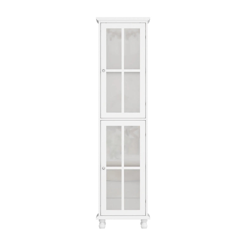 Ensemble de meubles avec rangement en verre trempé et combo meuble TV - Organisation - Meuble d'appoint+Meuble TV