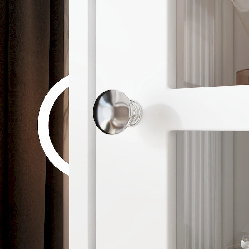 Ensemble de meubles avec rangement en verre trempé et combo meuble TV - Organisation - Meuble d'appoint+Meuble TV