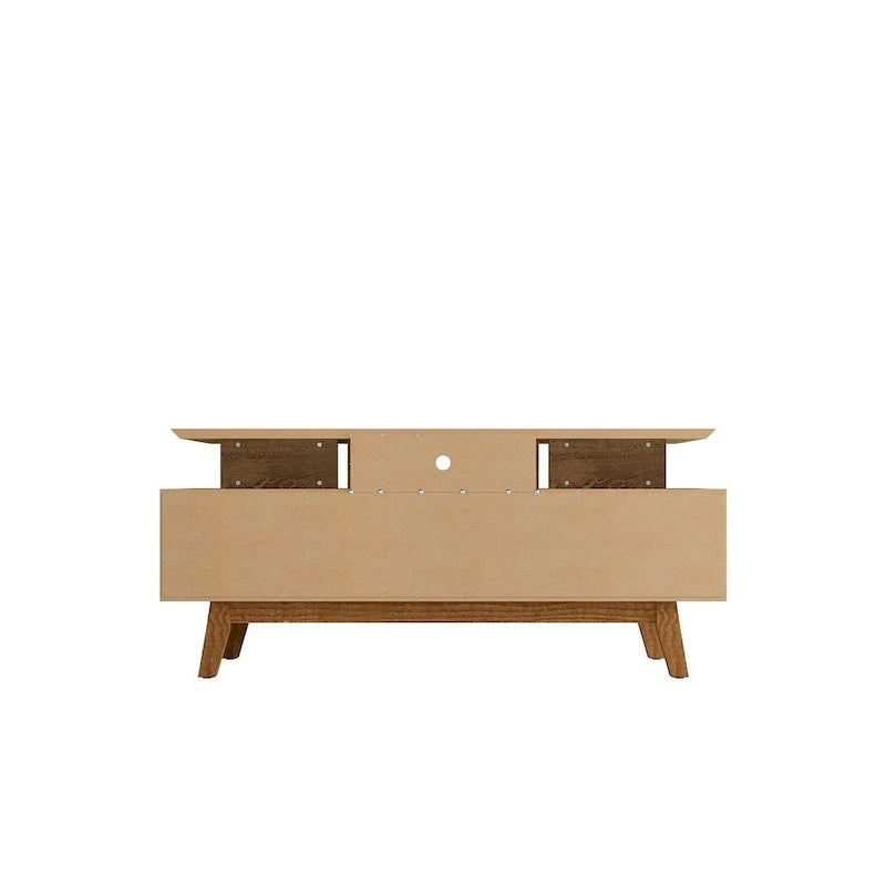 Meuble console média en bois Yonkers Mid-Century Modern