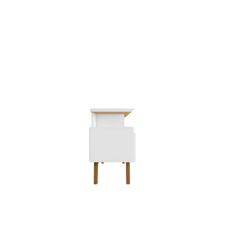 Meuble console média en bois Yonkers Mid-Century Modern