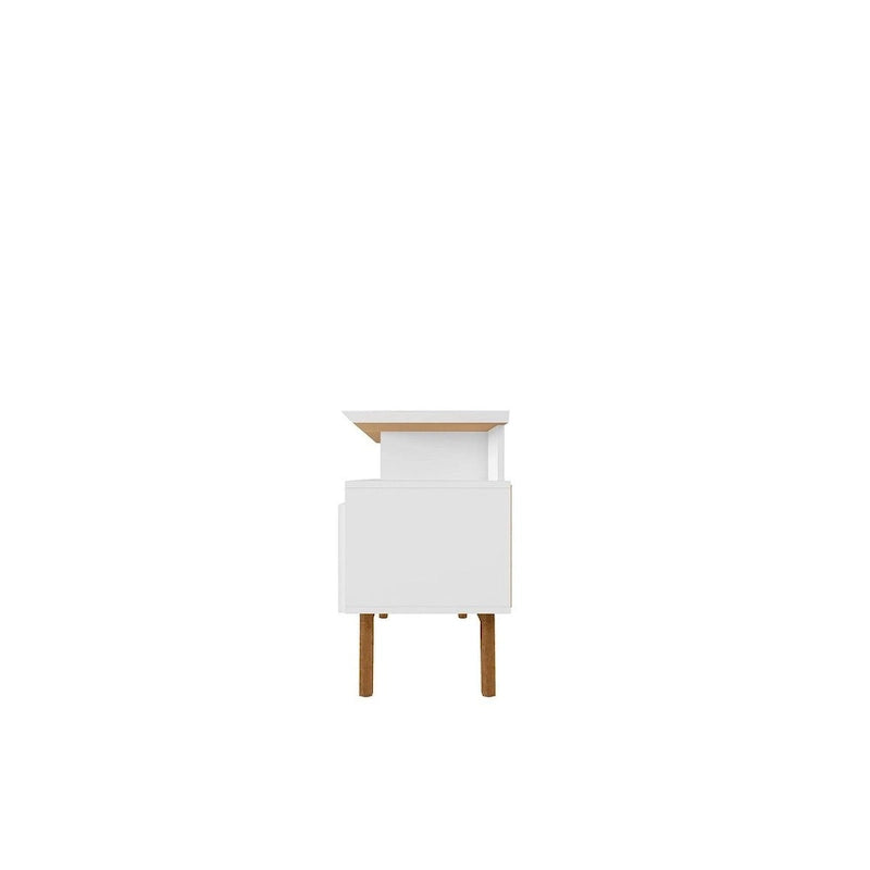 Meuble console média en bois Yonkers Mid-Century Modern