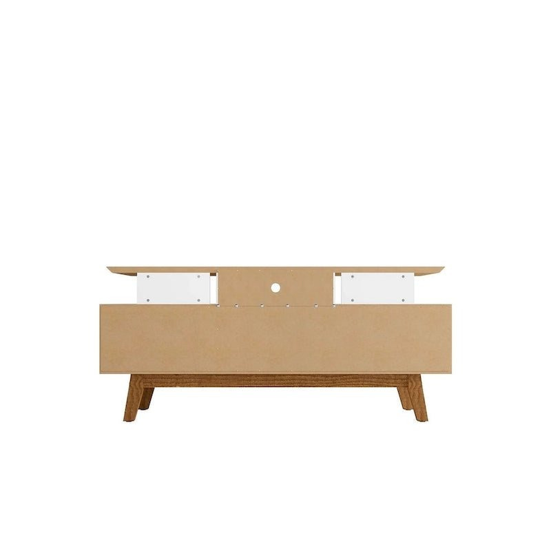 Meuble console média en bois Yonkers Mid-Century Modern
