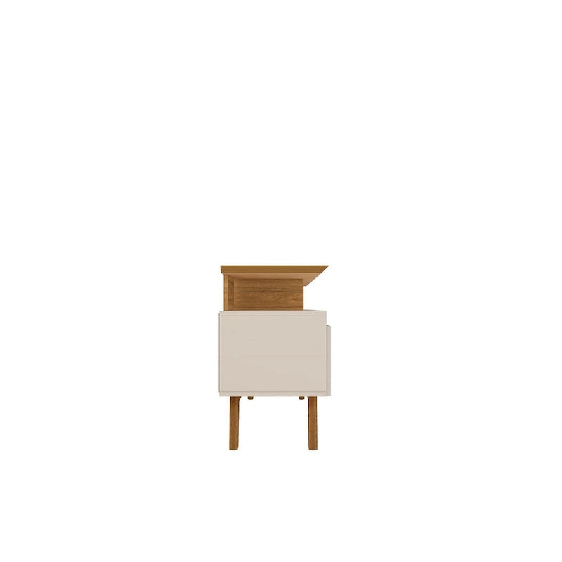 Meuble console média en bois Yonkers Mid-Century Modern