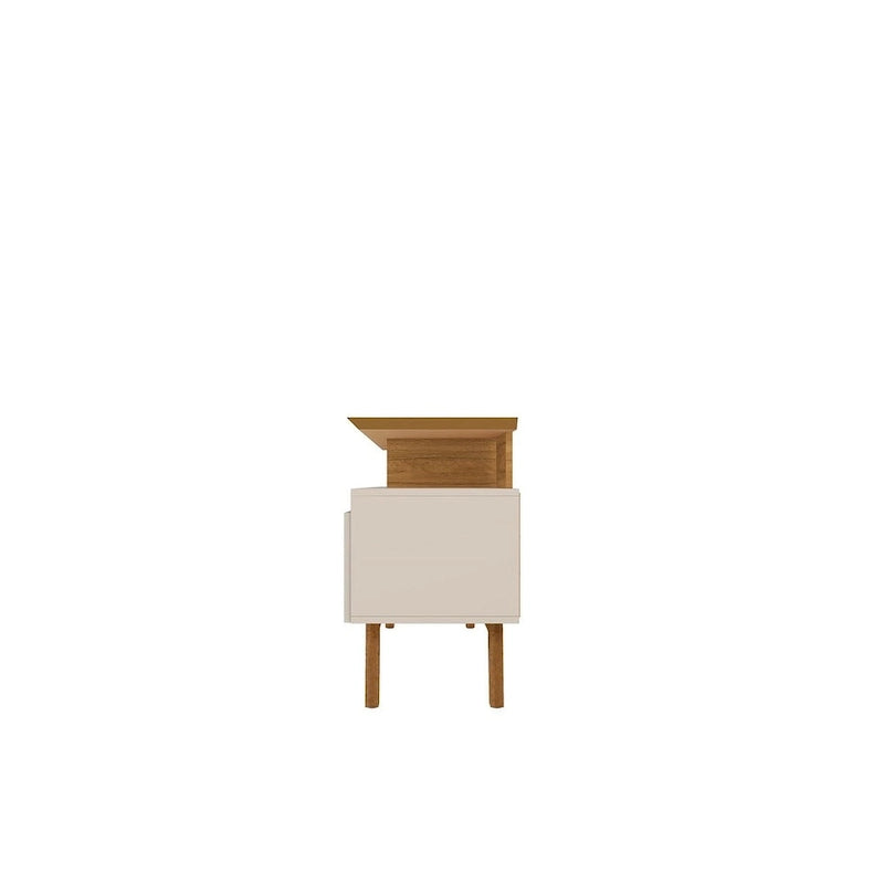 Meuble console média en bois Yonkers Mid-Century Modern