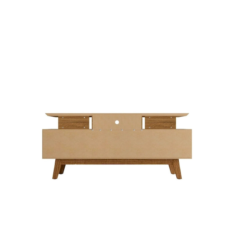 Meuble console média en bois Yonkers Mid-Century Modern
