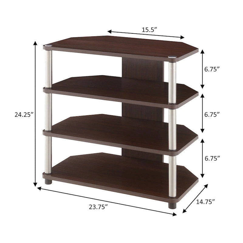 Meuble TV d'angle Designs2Go de Convenience Concepts pour téléviseurs jusqu'à 29 pouces