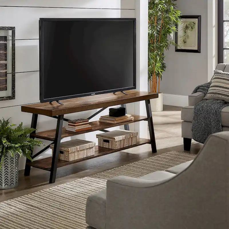 Meuble TV Bryson Rustic X-Base 152 cm par iNSPIRE Q Classic