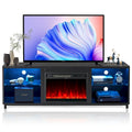 Meuble TV moderne de 172 cm avec cheminée électrique