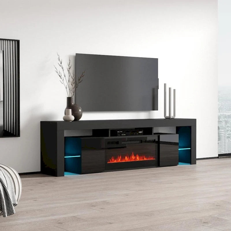 Meuble TV Soleo BL-EF pour cheminée électrique 79
