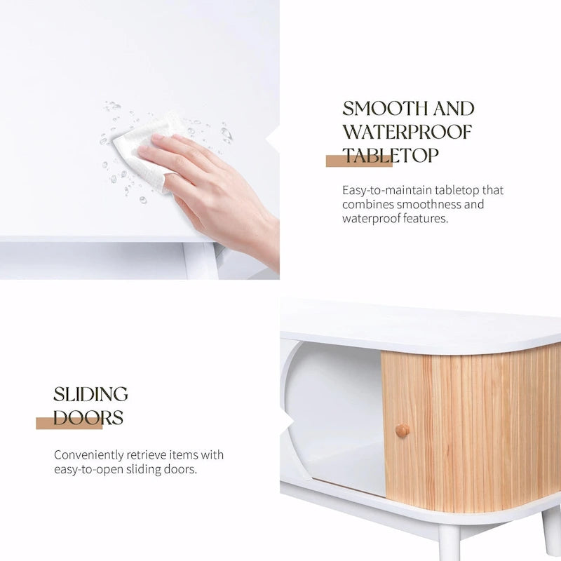 Meuble TV de style ferme moderne avec pieds en bois massif