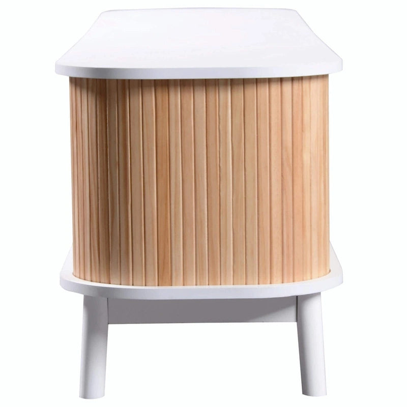Meuble TV de style ferme moderne avec pieds en bois massif