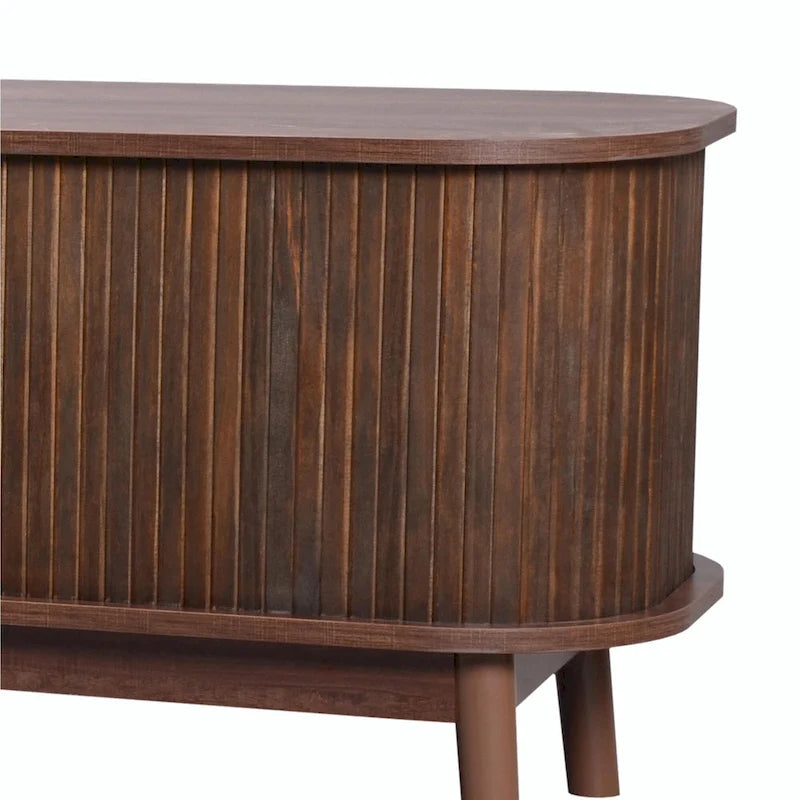 Meuble TV de style ferme moderne avec pieds en bois massif