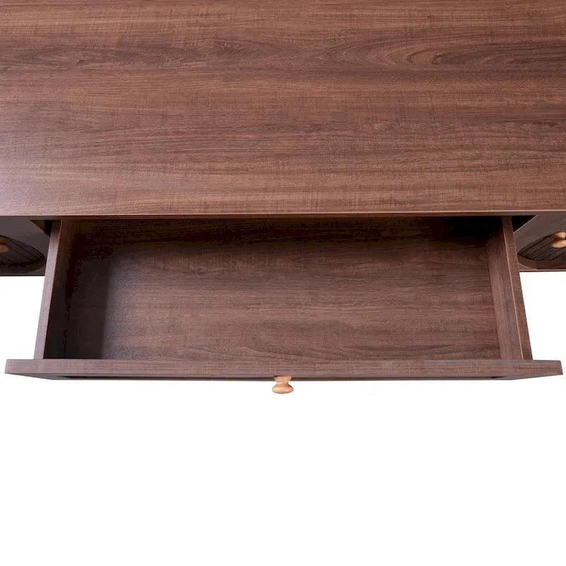 Meuble TV de style ferme moderne avec pieds en bois massif