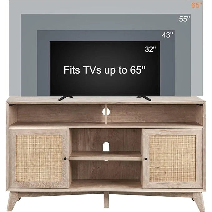 Meuble TV moderne du milieu du siècle, meuble TV haut, console TV