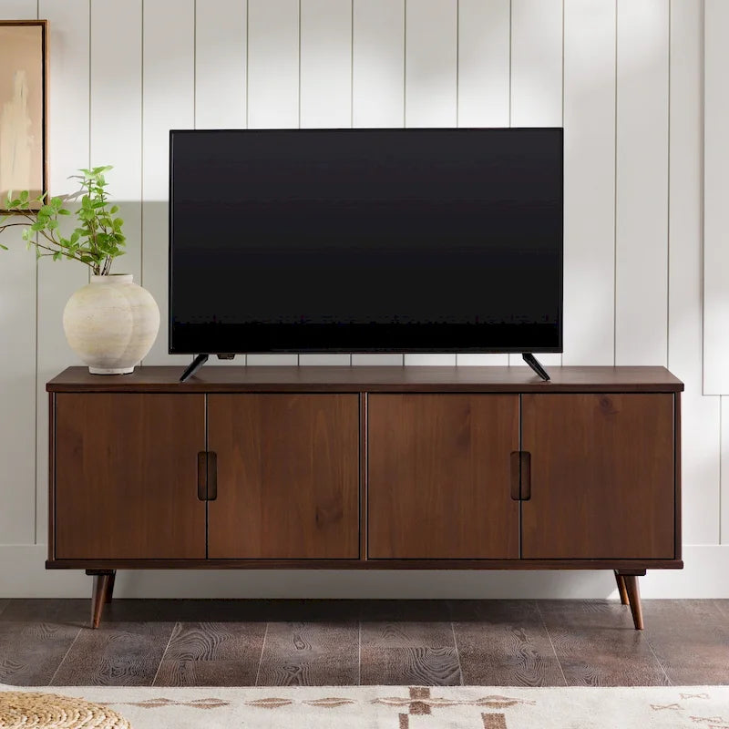Meuble TV en bois massif moderne Mid-Century Middlebrook