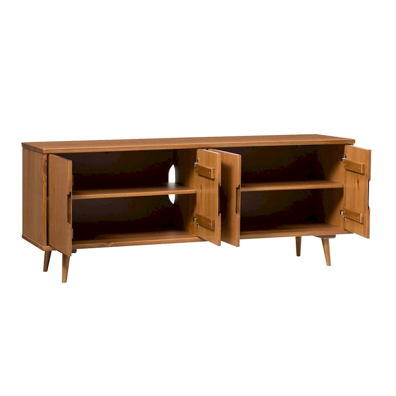 Meuble TV en bois massif moderne Mid-Century Middlebrook