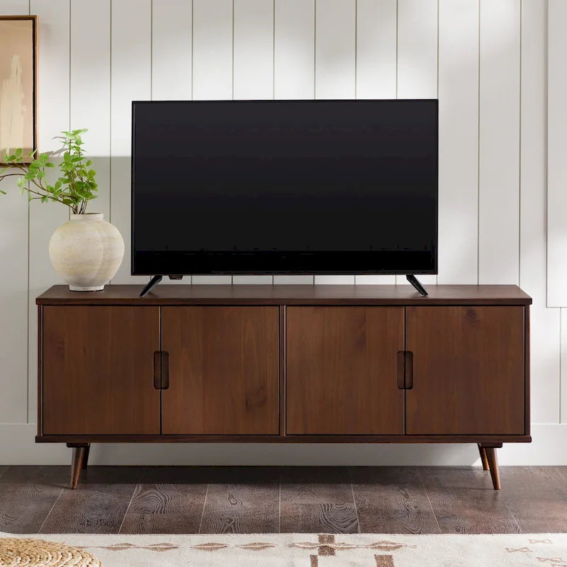 Meuble TV en bois massif moderne Mid-Century Middlebrook