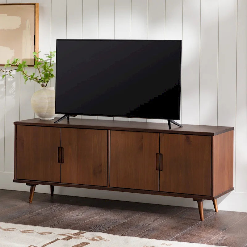 Meuble TV en bois massif moderne Mid-Century Middlebrook