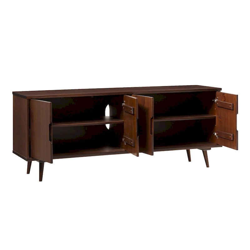 Meuble TV en bois massif moderne Mid-Century Middlebrook
