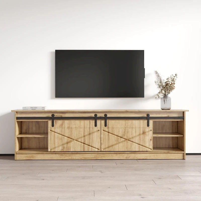 Meuble TV Granero BL-EF avec cheminée électrique 79