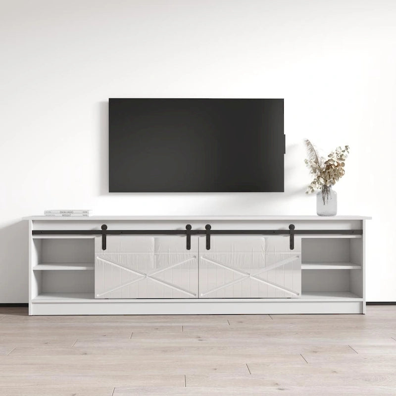 Meuble TV Granero BL-EF avec cheminée électrique 79