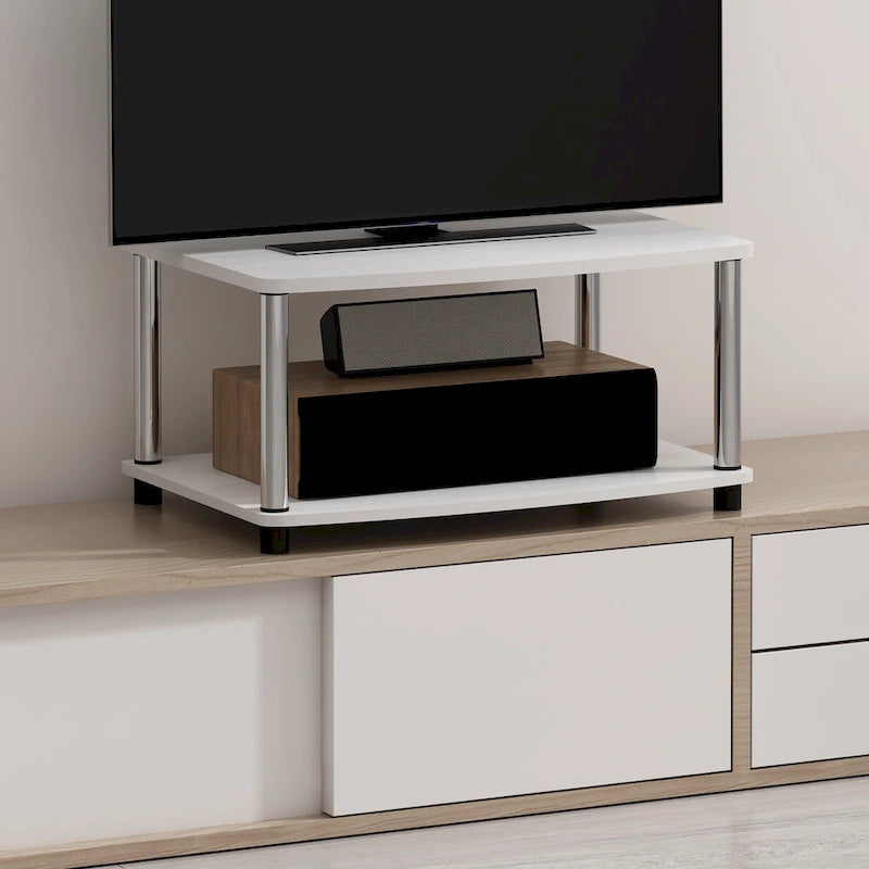 Meubles TV surélevés Furinno Turn-N-Tube sans outils à 2 niveaux