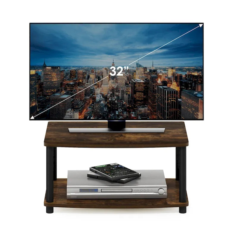 Meubles TV surélevés Furinno Turn-N-Tube sans outils à 2 niveaux