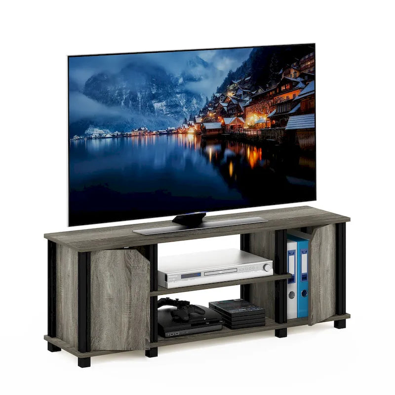 Meuble TV Furinno Brahms avec étagères et rangement
