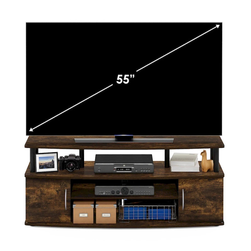 Meuble TV grand format Furinno JAYA pour téléviseurs jusqu'à 55 pouces